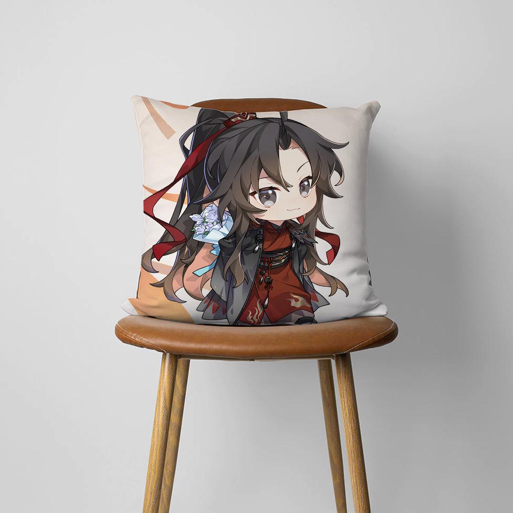 Cute Anime M-Mo D-Dao Z-Zu S-Shi Cartoon For Bedroom Car Coffee Shop Room Soft And Living Room Sofa Decorative Pillow Cover Case