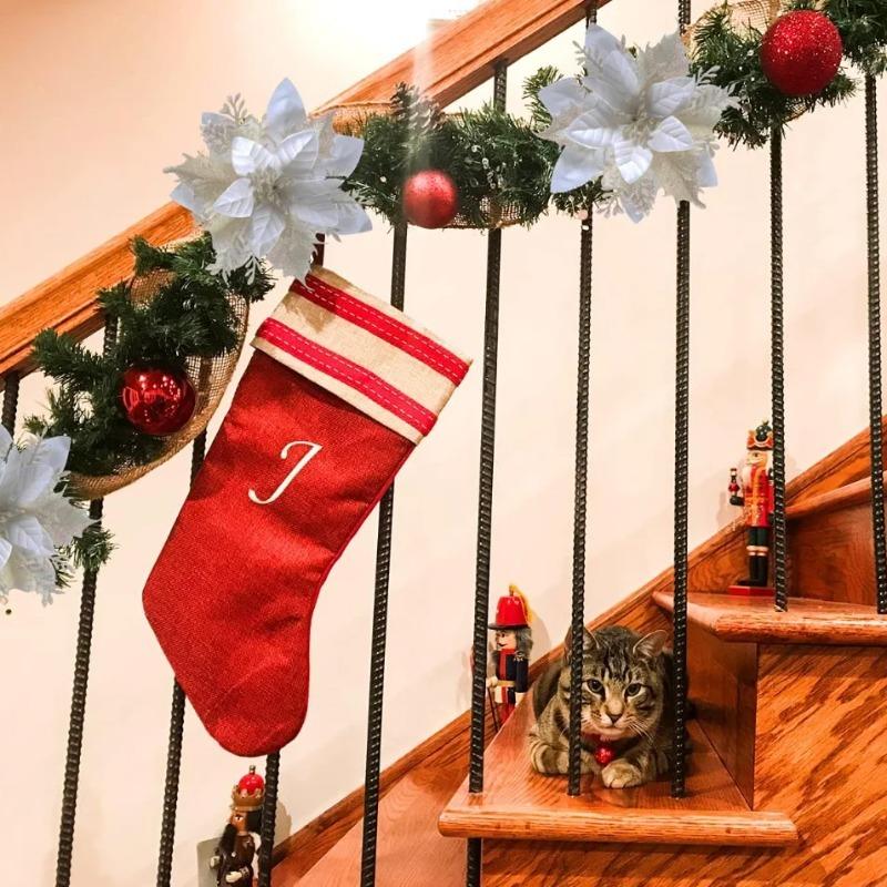 Funkelnde künstliche Weihnachtsblumen - Neujahrsdekoration, künstliche Pflanzen, kreativ und interessant, geeignet für Feste