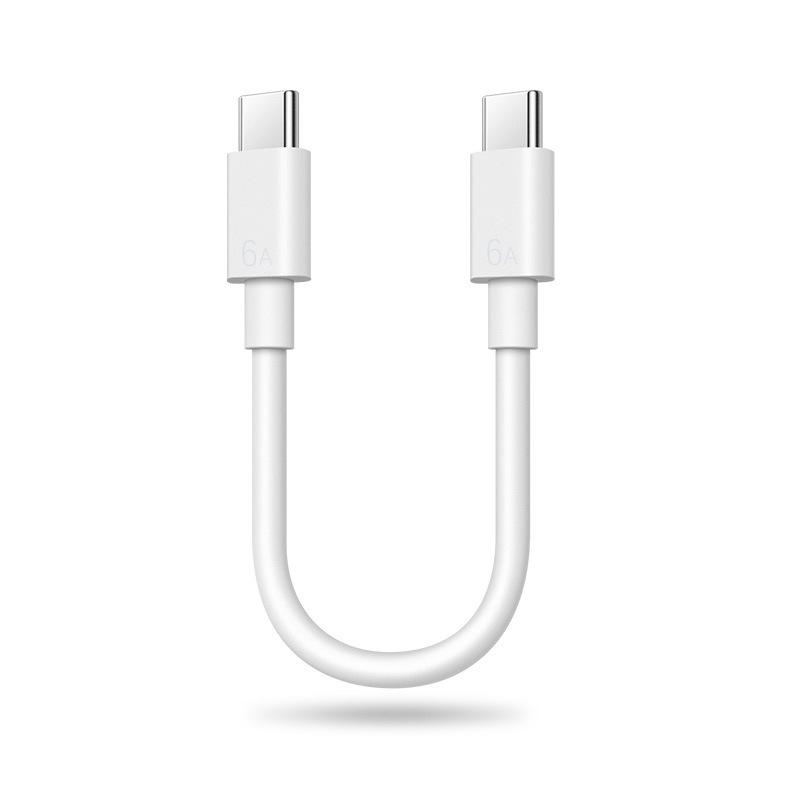 

Кабель для передачи данных и зарядки Power Bank 3A Type-C, короткий 10 см, двойной USB-C
