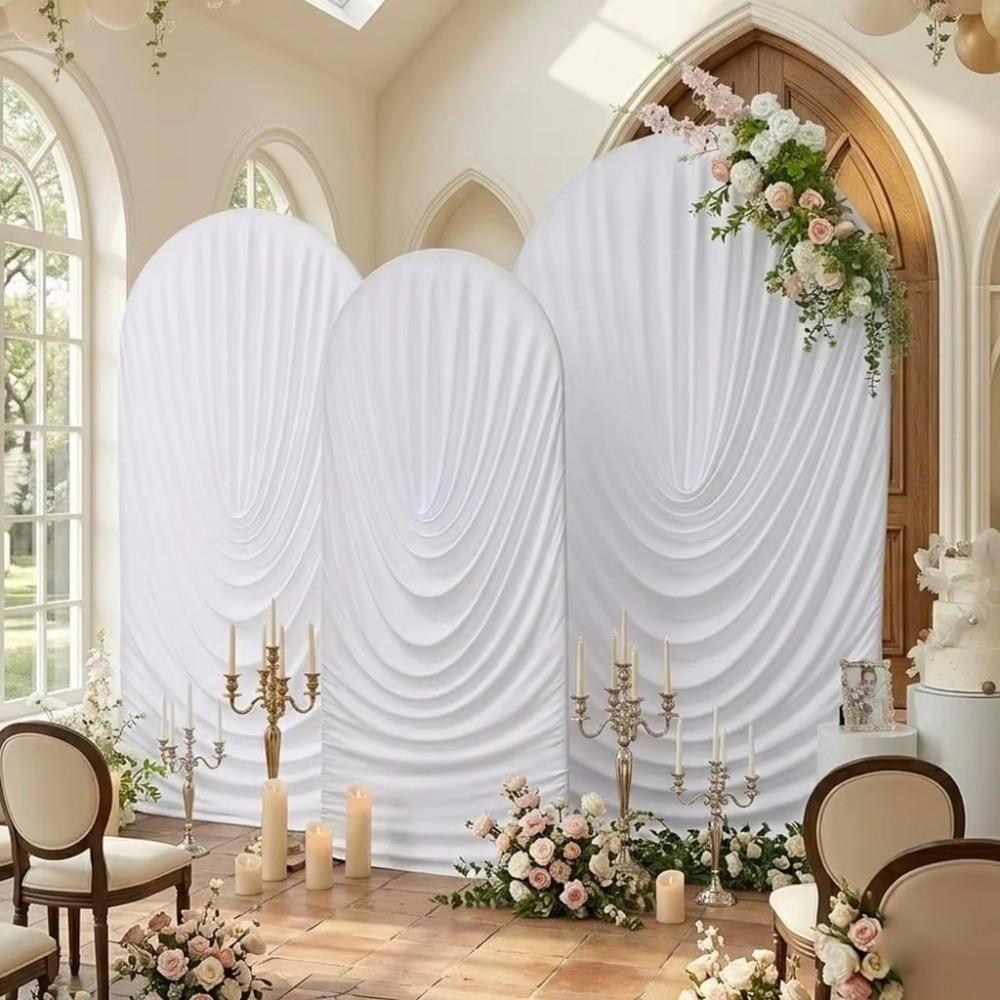 Fabric Arch Backdrop Cover Wrinkle Resistant Party Background Decoration  Baby Shower