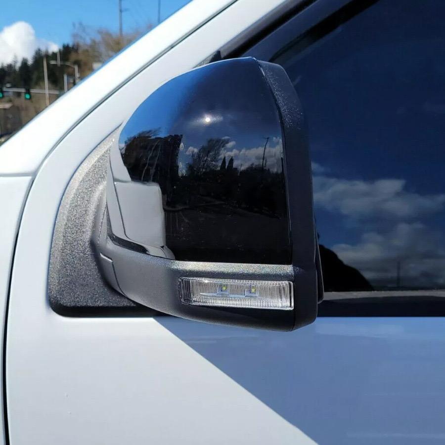 Car Rearview Side Mirror Cover For Ford F150 2015 2016 2017 2018 2019 2020 Wing Cap StickerView Case Trim Carbon Fiber Black