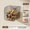 Kitchen Ginger Garlic Storage Basket Storage Hanging Basket Ginger Wall Hanging Basket Storage Box Kitchen Accessoires Organizer