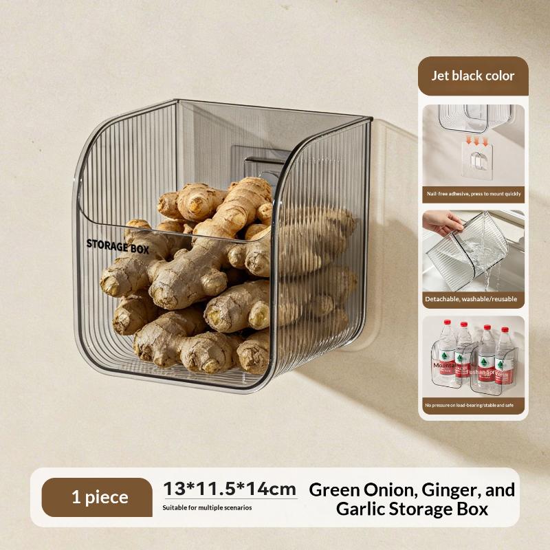 Kitchen Ginger Garlic Storage Basket Storage Hanging Basket Ginger Wall Hanging Basket Storage Box Kitchen Accessoires Organizer