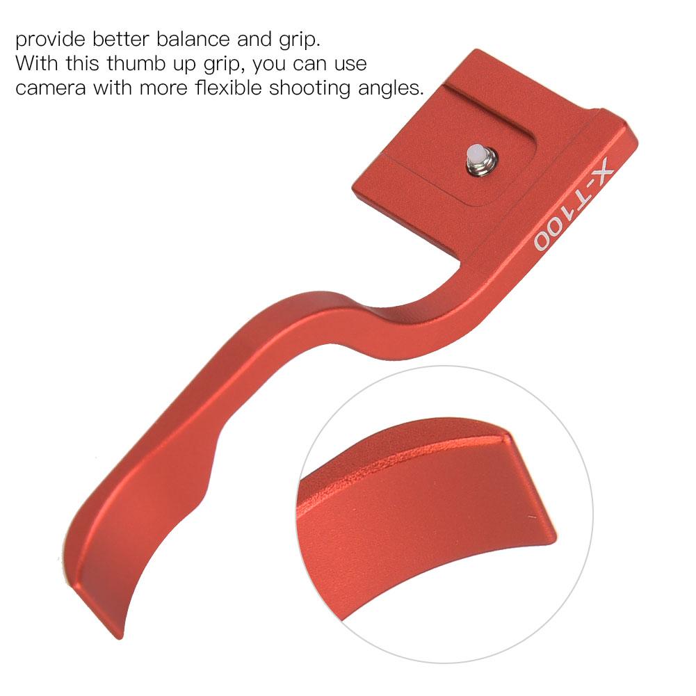 Aluminum Alloy Thumb Rest Up Hand Grip Replacement for Fuji XT100 Mirrorless Camera(black)