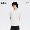 GXG Men's Textured Henley Short Sleeve Knit T-shirt