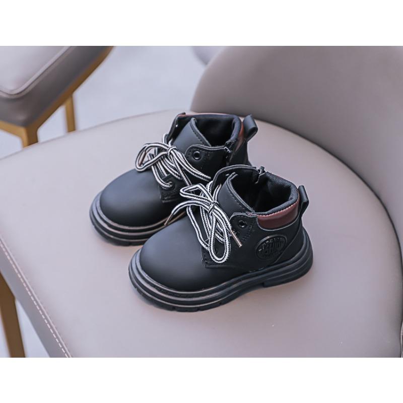 Stivali Martin da Bambino, Nuovi Arrivi Autunno/Inverno, Stivali Gialli Versatili per Bambine, Stile Britannico Vintage per Bambini.