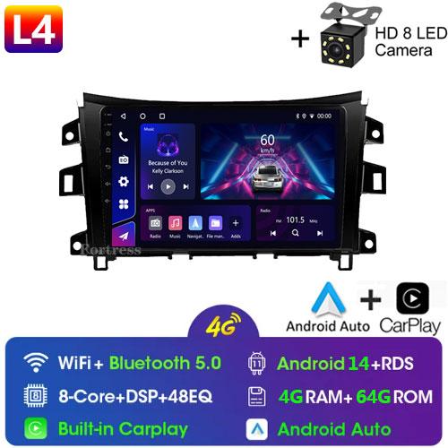 Car Radio WIFI 5 Android13 For Nissan NAVARA Frontier NP300 2015 2016 2017 2018 wireless Carplay Multiemedia GPS Video Player