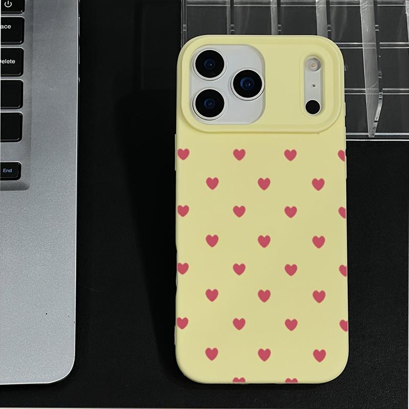 Red Heart-shaped Phone Case Suitable for iPhone 17 16 15 14 13 12 11 Pro/Max/Plus Anti Drop and Shockproof Back Cover