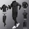 Men's Quick-Dry Sports Set: Gym Vest, Tight Long Sleeve, Morning Run & Cycling Suit