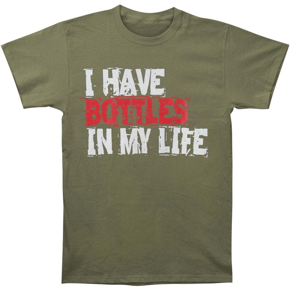 

Men s Hanson Brothers Bottles T-shirt Olive S