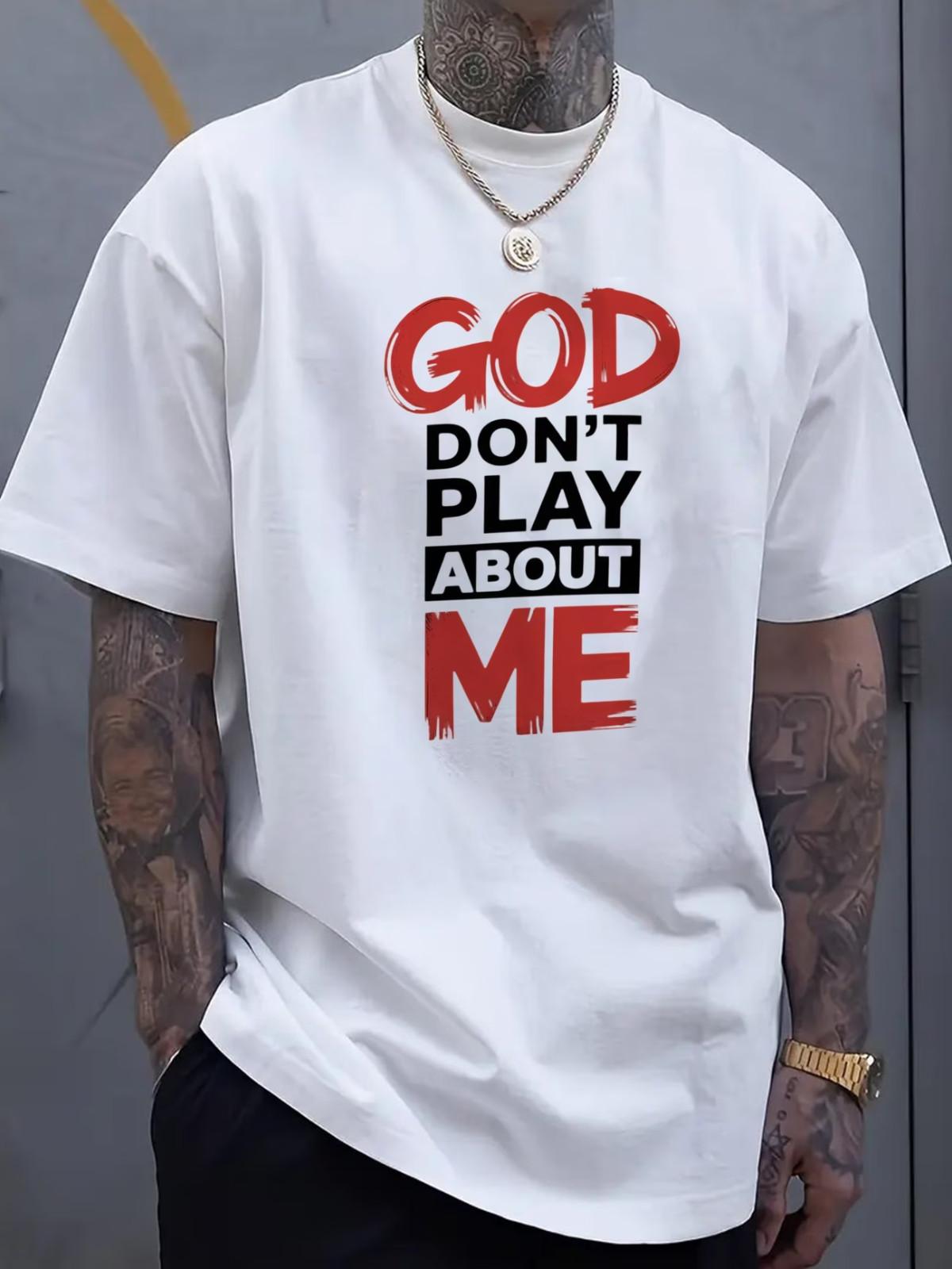 God Don t Play About Me T-Shirt S разноцветный