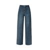 Zhengzhou Women's High Waist Loose Straight Leg Jeans - Casual Autumn Fashion