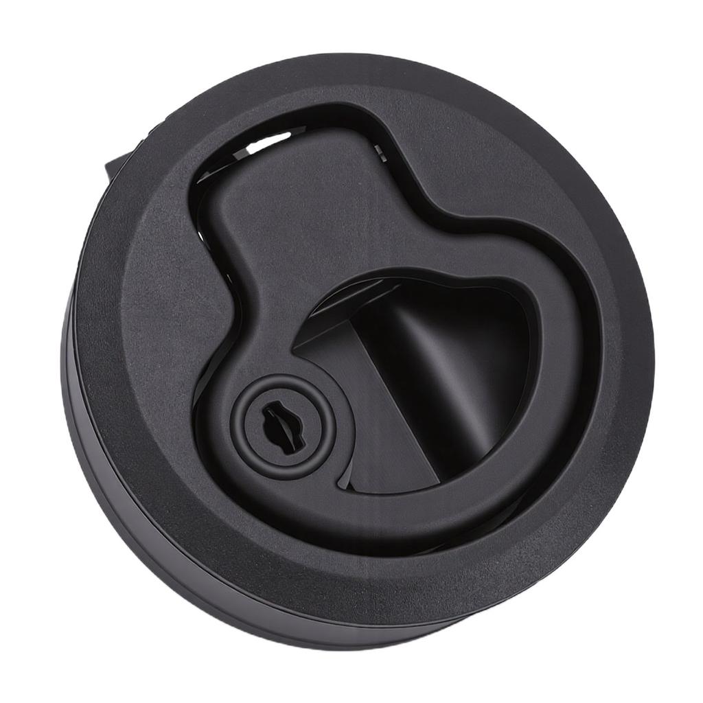 RV Boat Hatch Latch Flush Mount Round Pull Latch Lock with 2 Keys for Marine Camping Vehicle
