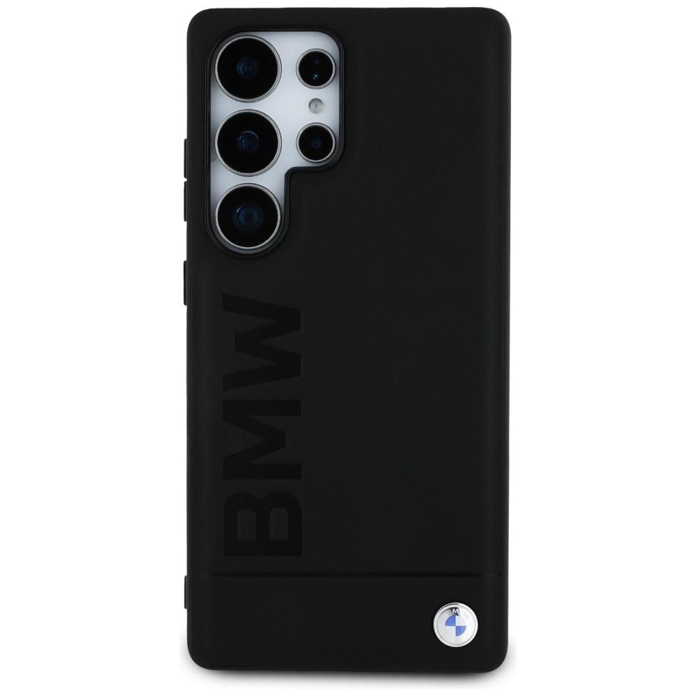 BMW Leather Big Wordmark Case for Samsung Galaxy S25 Ultra Black