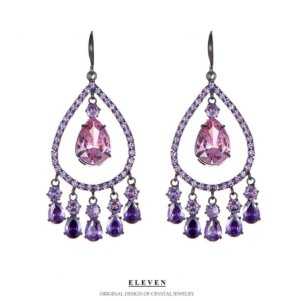 2023 Trendy Dame Øredobber med Lange Dusker og 925 Sterlingsølvnål