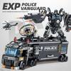 City Police Station SWAT Team Military Set Building Blocks Car Fighting Robot DIY Toy for Kids Birthday Boys Gifts