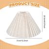 Pleated Lampshade Desk Lamp Cover Fits E27 Base Modern Easy Assembly Table Shade Light