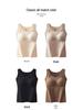 Women's Plus Size Velvet Warm Vest with Chest Pads - Autumn/Winter Cashmere Silk Base Shirt