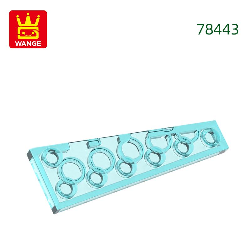 Non-Toxic 80Pcs/Lot 78443 Left Tooth Flat 6+1Dots Building Blocks Moc Accessories Compatible With Assembles Bricks Children Toys