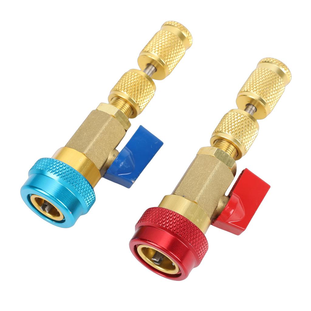 R134A Valve Core Quick Remover Installer Tool Set Auto Air Conditioning Repair High Low Pressure Valve Core Remover