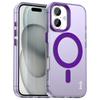 IMAK For iPhone 16 Case Compatible with MagSafe Candy Color Anti Drop TPU+PET Back Cover