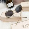 2021 Fashion Gradient Women Ocean Water Cut Trimmed Lens Sun Glasses Femaleuv400