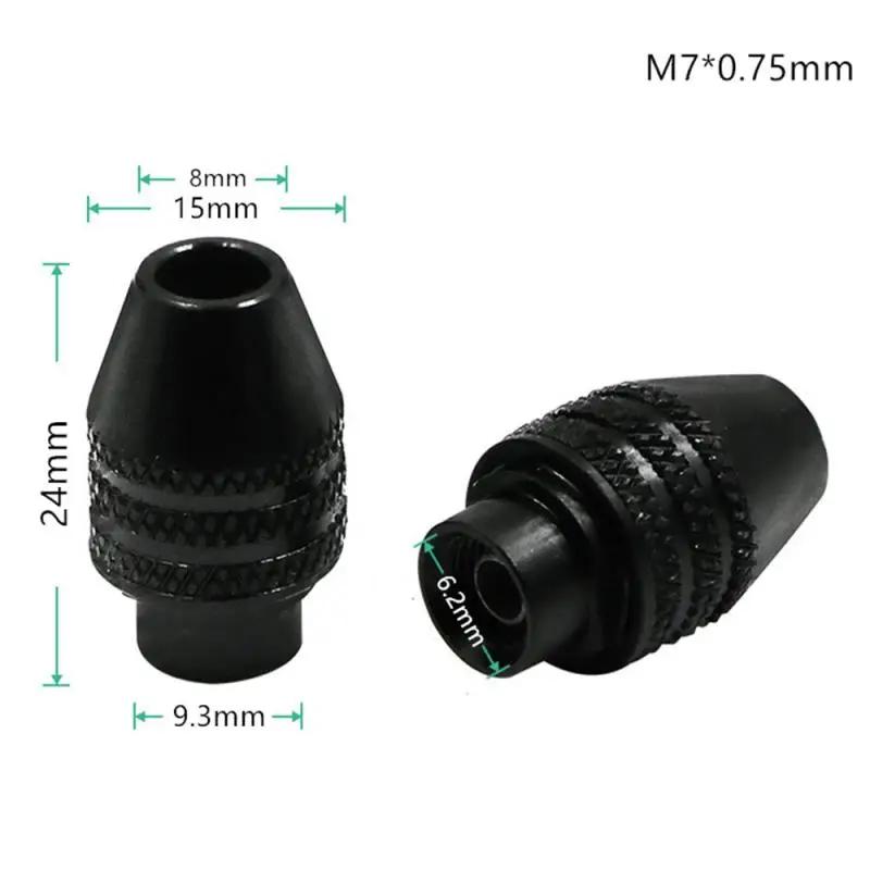 0.3-3.2mm Mini Multi Keyless Drill Chuck M7 M8X0.75 Quick Change Three-Jaw Drill Chuck for Rotary Tools Mini Drill for Dremel