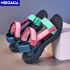 Summer Children Girls' Breathable Sandals Fashion Casual Beach Shoes Comfortable Student Kids Soft Sole Walking Sandals