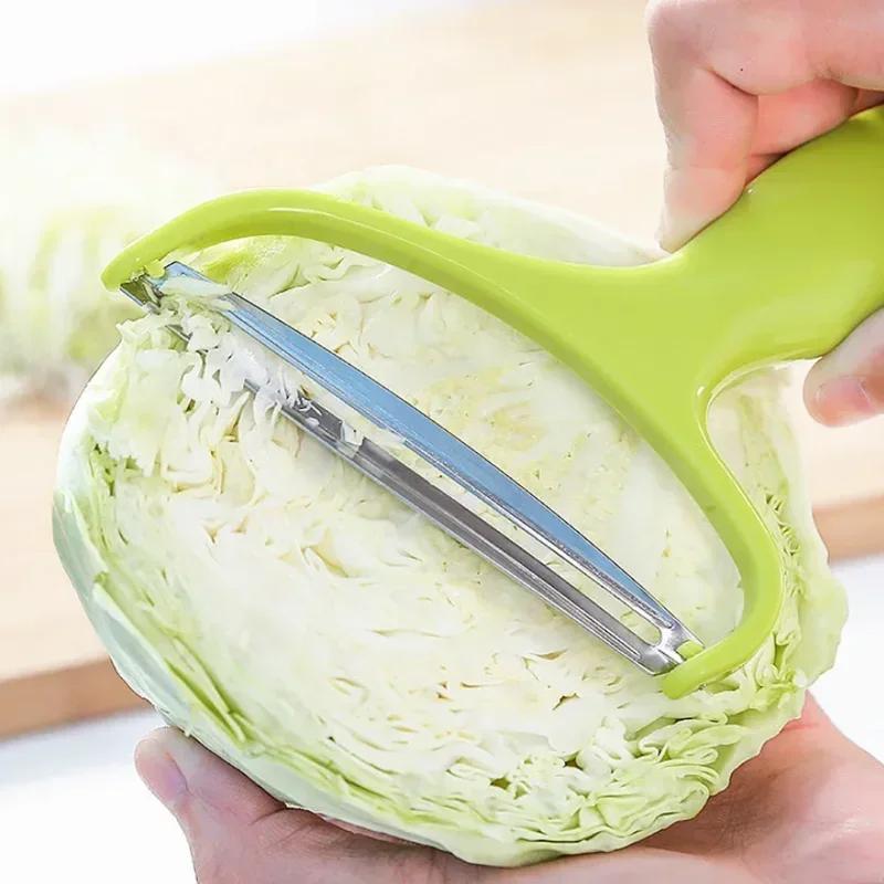 Vegetables Cutter Fruit Stainless Steel Knife Wide Mouth Peeler Cabbage Graters Salad Potato Slicer Kitchen Accessories
