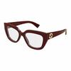 Brand Logo Recycled Acetate Irregular Optical Frame Women's Burgundy Burgundy 53 Dust Bag + Glasses Case (random Color)