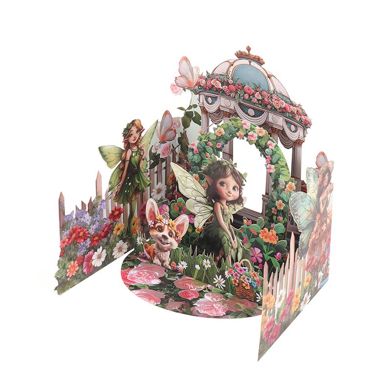 3D Flower Fairy Greeting Card With Beautiful Envelope Fairy And Floral Design For Valentine'S Day, Love And Blessings - Perfect