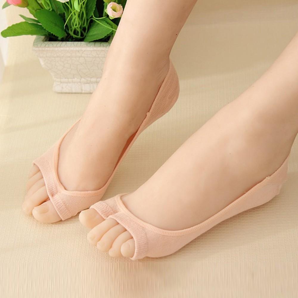 

Носки с рыбьим ртом, два нескользящих женских носка с носком One Size