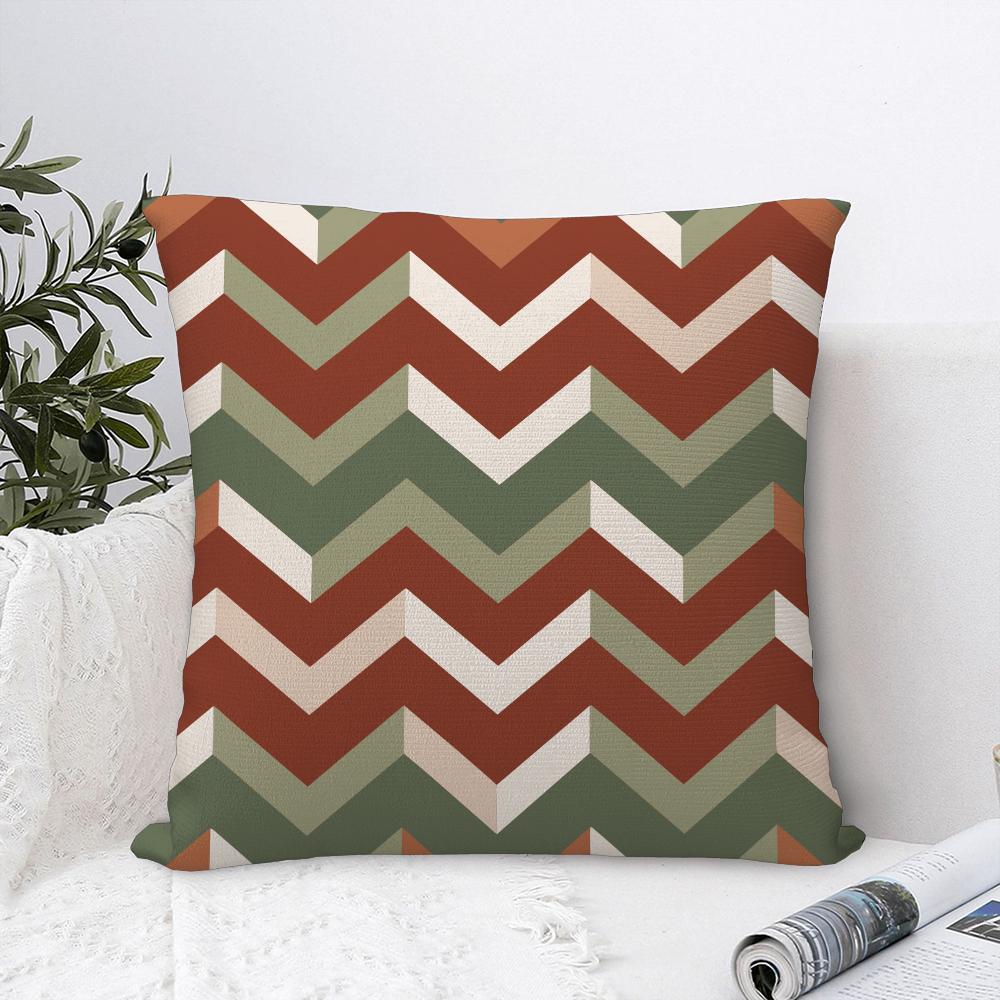 Calm Geometric Color Pillow Case Sofa Decorative Home Doublesided Print Plush Square Throw Pillow Covers Cushion Decor Cover
