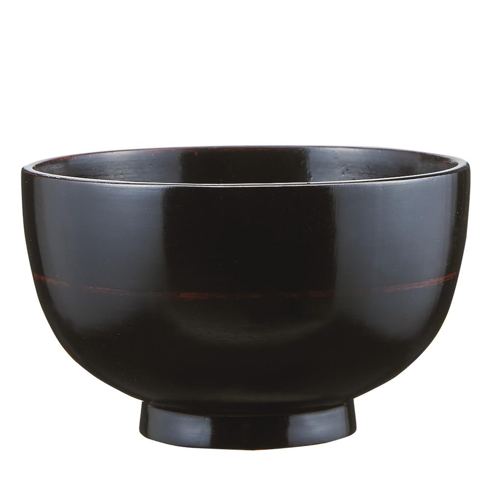 Alphax Wooden Soup Miso Soup Miyako Soup Akebono 330ml Lacquered Bowl, Bowl, Bowl, (Dawn) Design, 11.5cm Diameter, Capacity, Finish, AP-913870
