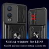 For OnePlus Nord CE4 Lite 5G Case PC+TPU Kickstand Phone Back Cover with Camera Slider