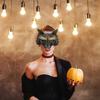 Półtwarzowa Maska Maskaradowa Zwierzęca Maska Cosplay Retro Maska Halloweenowa Damska