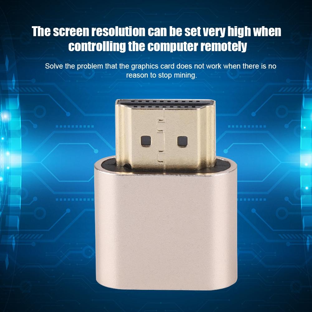 Graphics Card Spoof HDMI Fake Load VGA Analog Camouflage HD Lock Screen Virtual Display