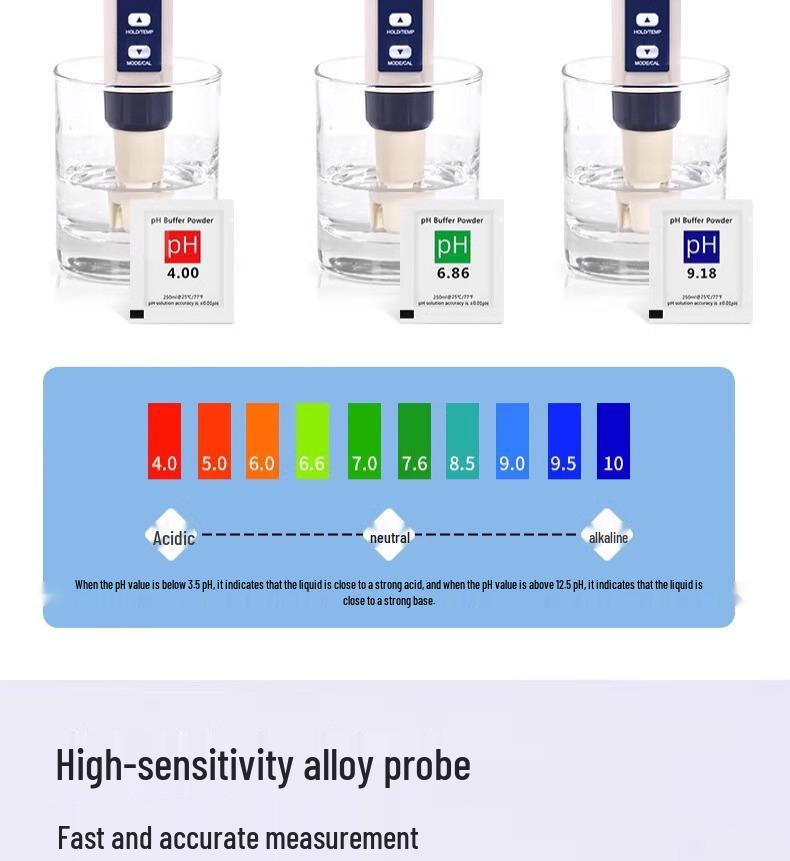 5-in-1 Water Quality Tester: Salinity, pH, Temperature, TDS Multifunctional Meter