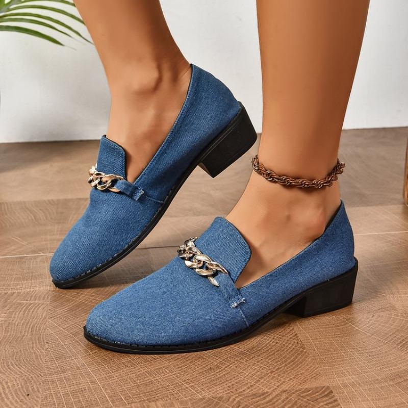 Large Size Thick Low-heeled Casual Shoes for Women's Autumn New Style One-pedal Doudou Shoes Casual Single Shoes for Women