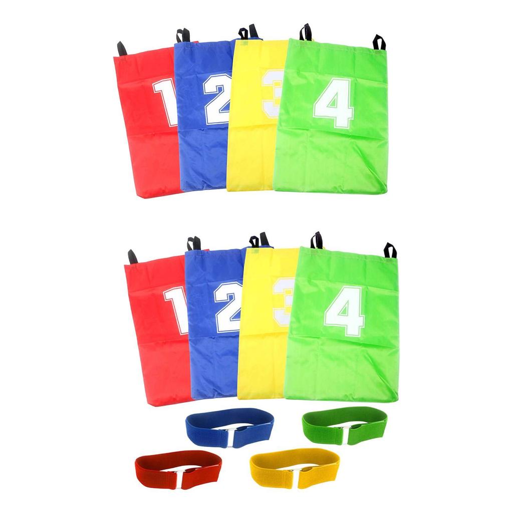 4 Pieces Jumping Bag Potato Sack Game with Handle Kids Balance Training Reusable Suitable for