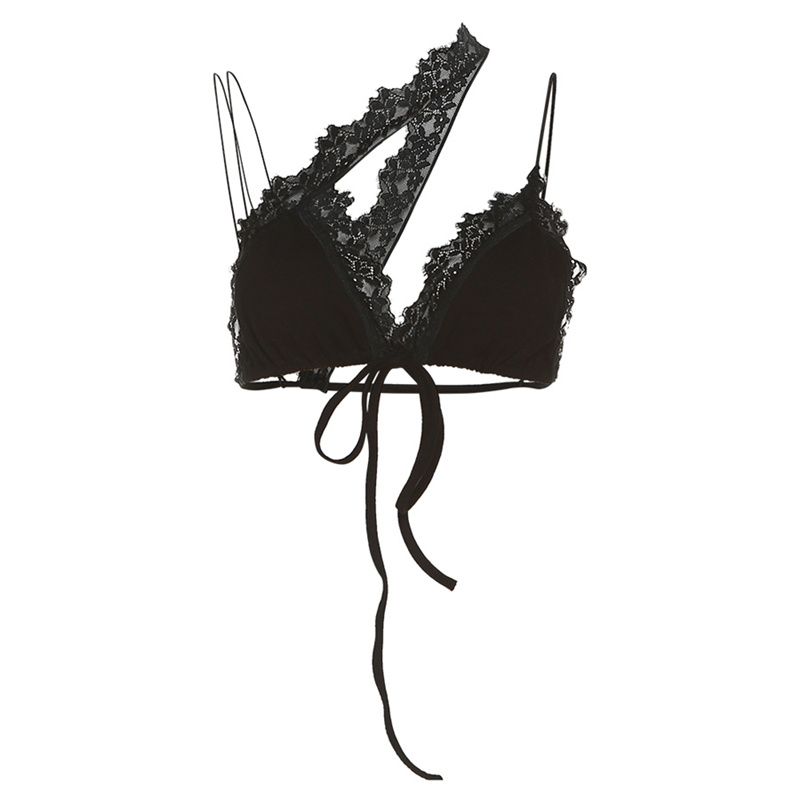 

Странная Киска Сексуальный Ветер Открытая Спина Низкий Воротник Косая Бретелька Black S