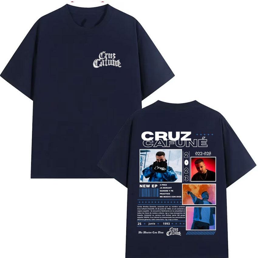 Fashion Summer Mens Womens Tshirt Hip Hop Cruzzi Short Sleeve Cruz Cafun É 2026 World Tour Street Wear Y2K Tshirt
