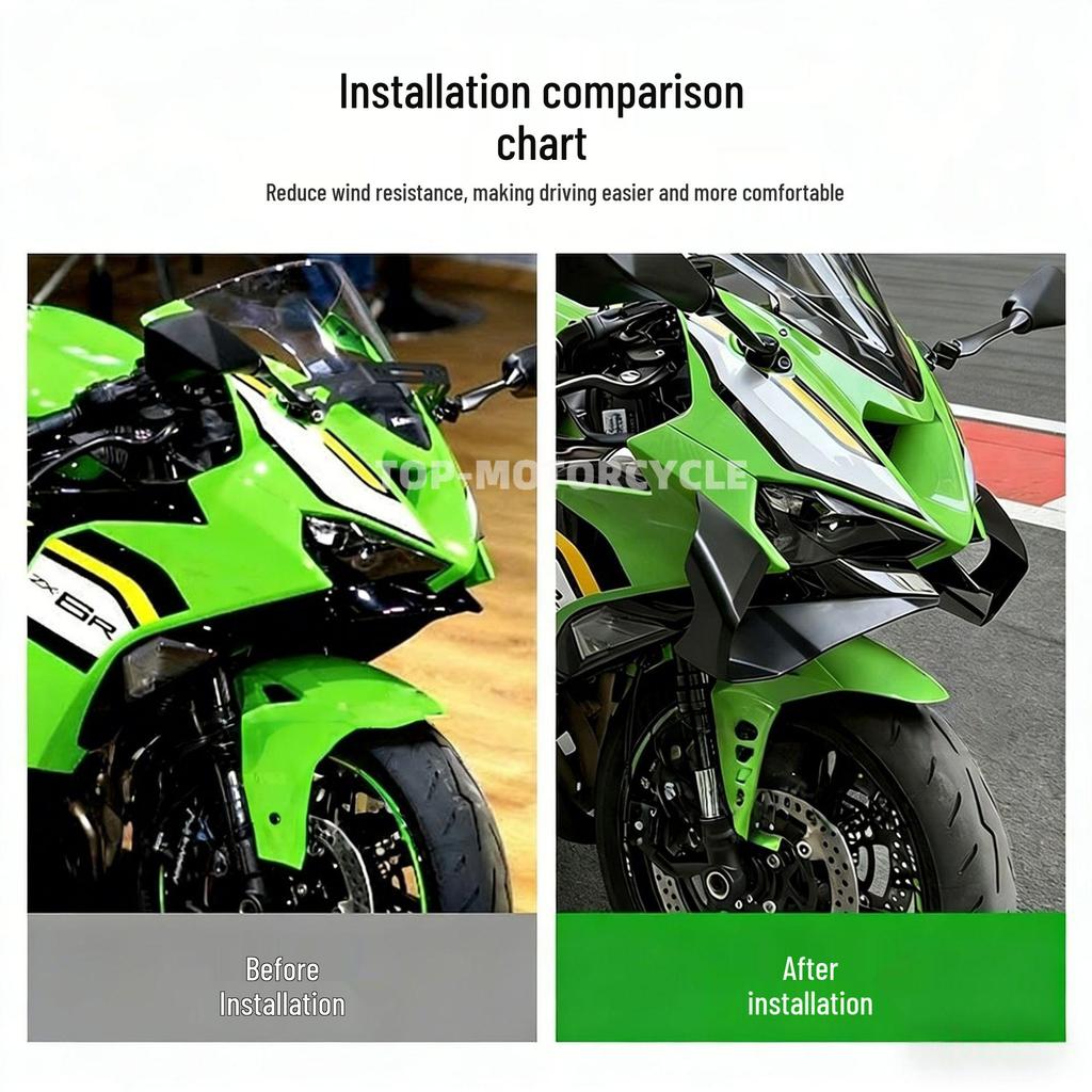 Kawasaki ZX-6R (2024–2026) Vorderer Seitenverkleidungs-Windabweiser.