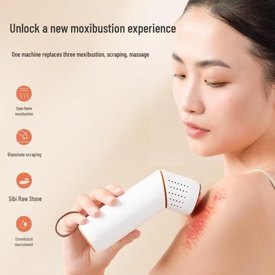 Red Bian Stone Ai Moxibustion & Gua Sha Massager CN Plug (adapter Included)