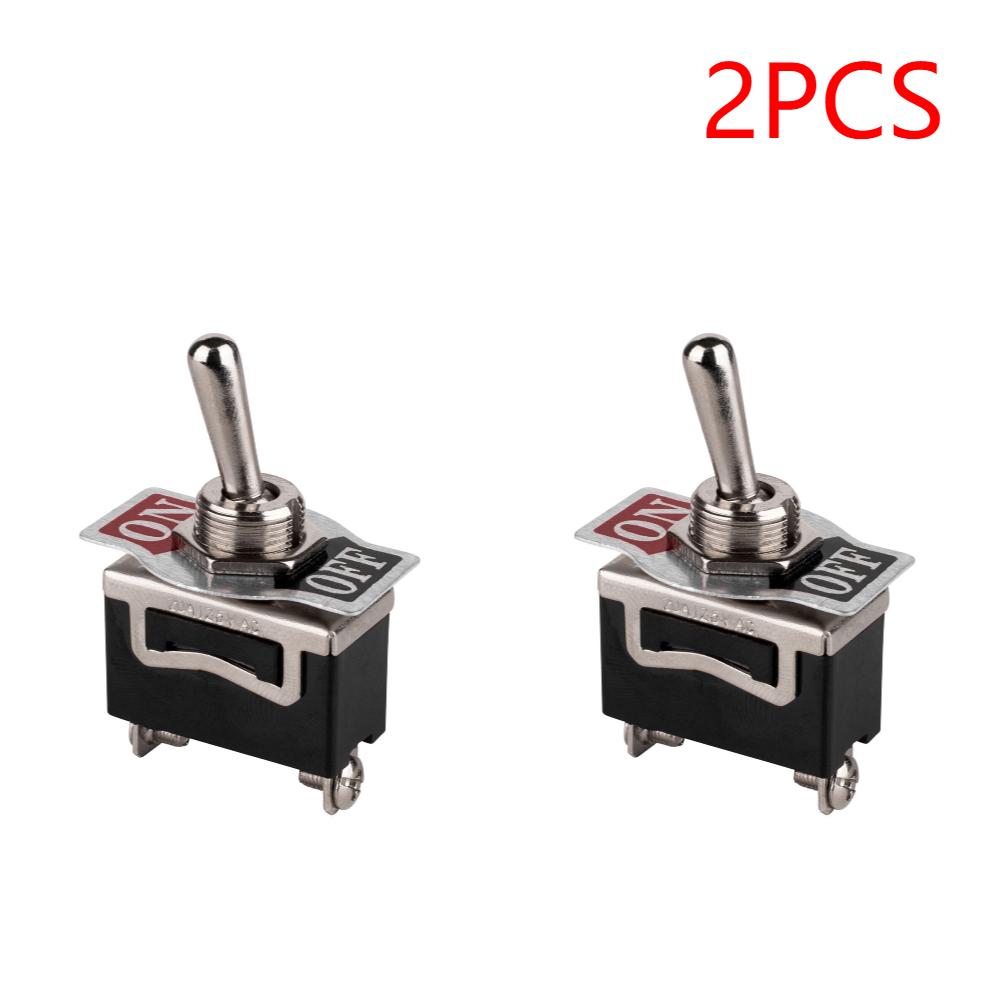 1-10Pcs Heavy Duty Car Boat Rocker Toggle Switch 15A 250V 2Pin SPST ON/OFF Rocker Switches Waterproof Boot Button