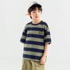 Duoduoja Boy's Lightweight Striped Short Sleeve T-Shirt