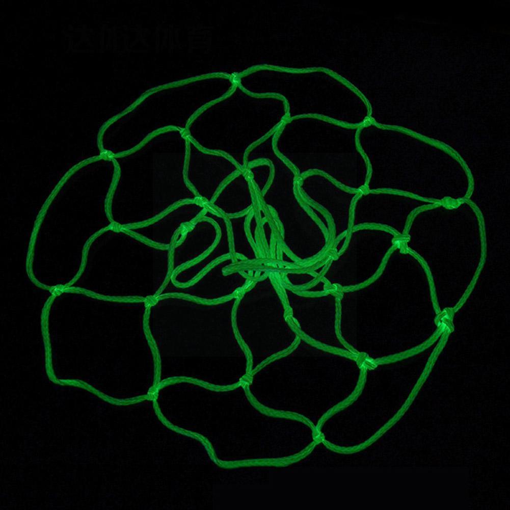 Luminous Basketball Net Green Fluorescent Sports Net Basketball Net Self-luminous Adult Basketball Children's X9O8