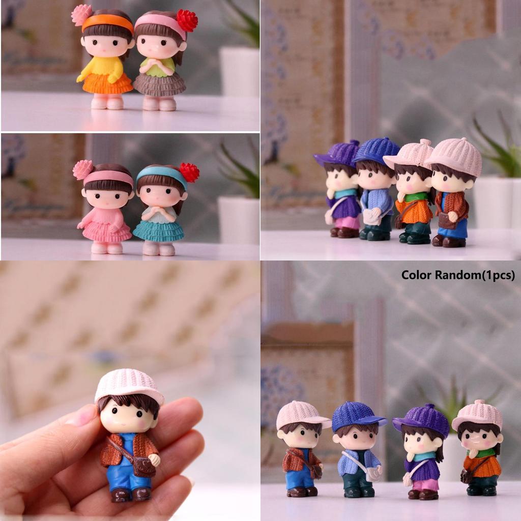 Adorable Mini Couple Figurines For Charming Fairy Garden Or Dollhouse Decor