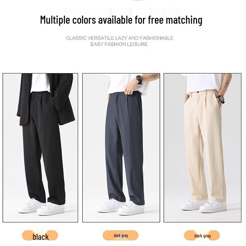 JEANSWEST Men's Straight Fit Business Casual Pants