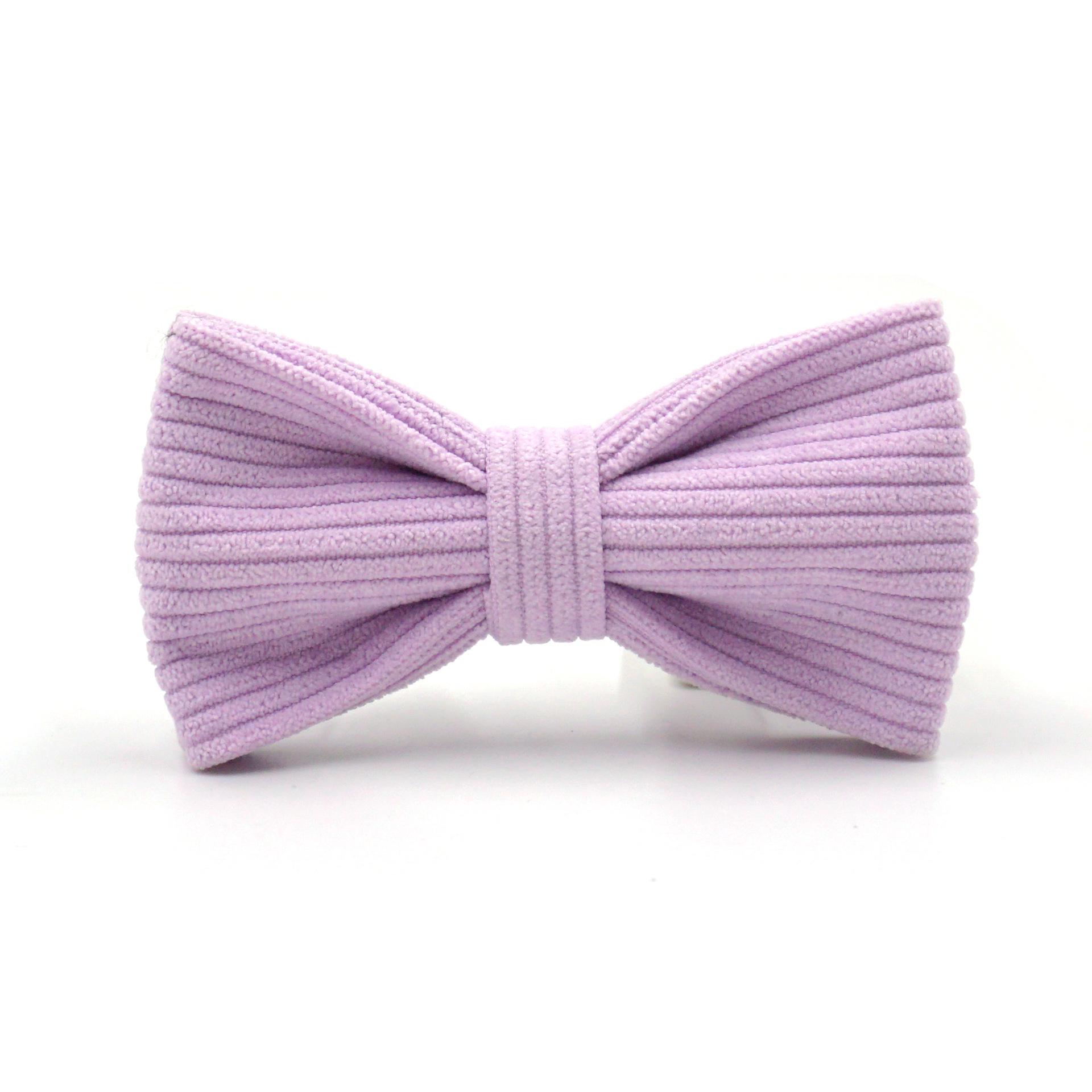 

Mihaboss Violet Corduroy Pet Harness Set: Collar, Leash, Bow, and Dog Walking Bag XS